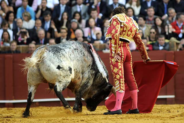 Morante ofreció una positiva imagen esta tarde.