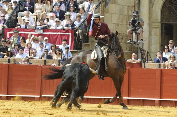 Ofreció siempre los pechos de su cabalgadura a la hora de clavar