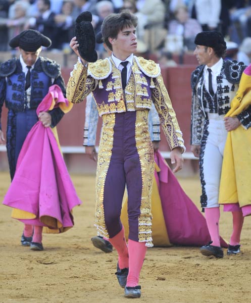 Rubén Pinar, en la vuelta al ruedo en el tercero. (FOTO: Matito).