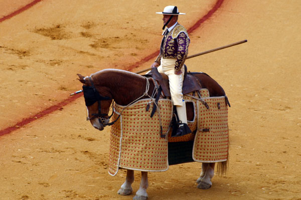 El sevillano Antonio Saavedra, tres tardes: Casares, Serafín Marín y Bolívar. (FOTO: Javier Martínez)