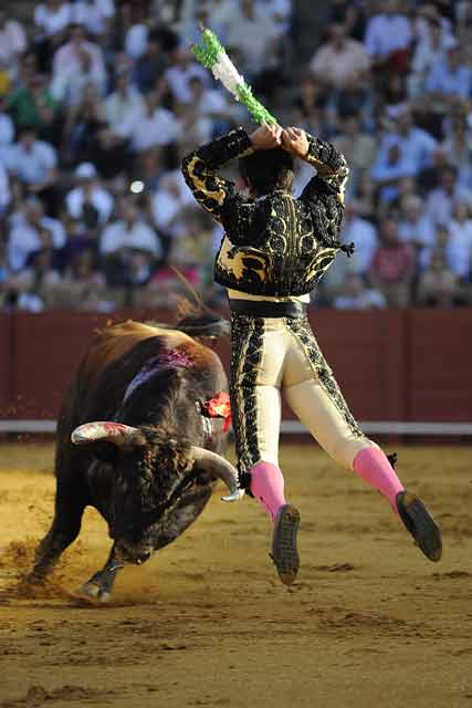 Arévalo con los palos.