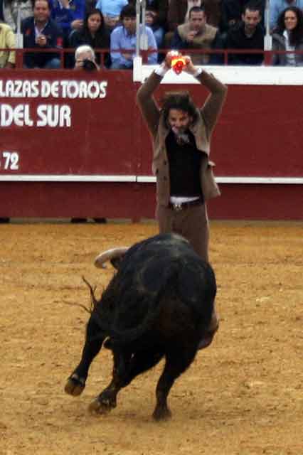 Juan José Padilla con los palos.