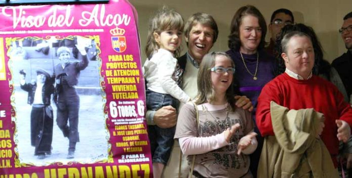Manuel Díaz 'El Cordobés', en la presentación de la corrida de El Viso.