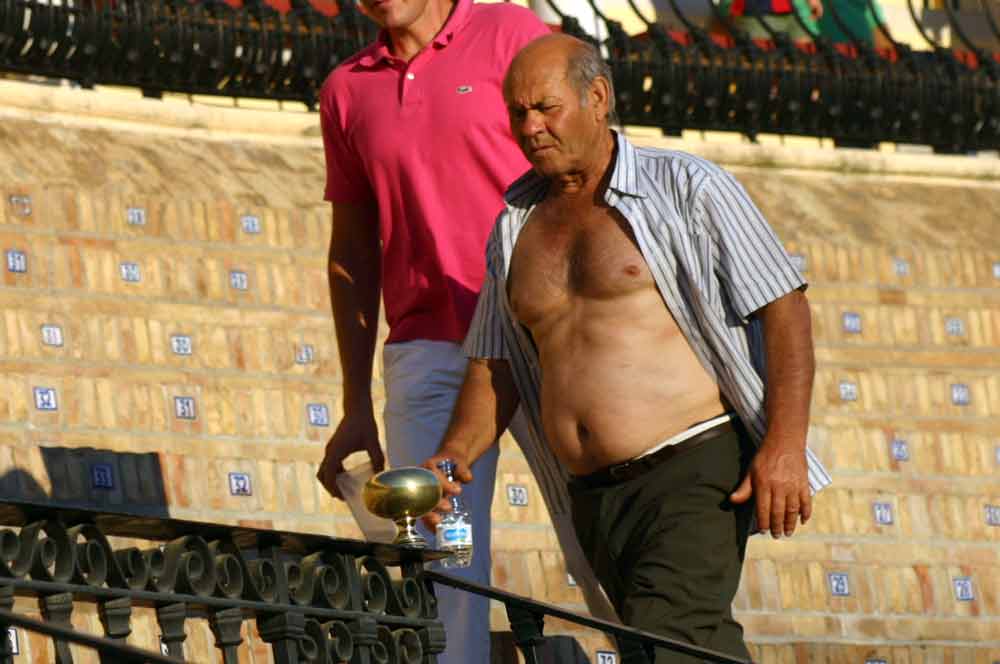 Imposible mitigar los efectos abrasadores del termómetro. (FOTO: Javier Martínez)