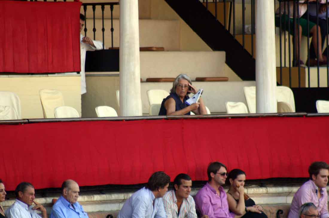 No nos cansaremos de pedir un monumento para la mujer de Marqués de Albaserrada: fija cada tarde en el palco de maestrantes; eso es afición.