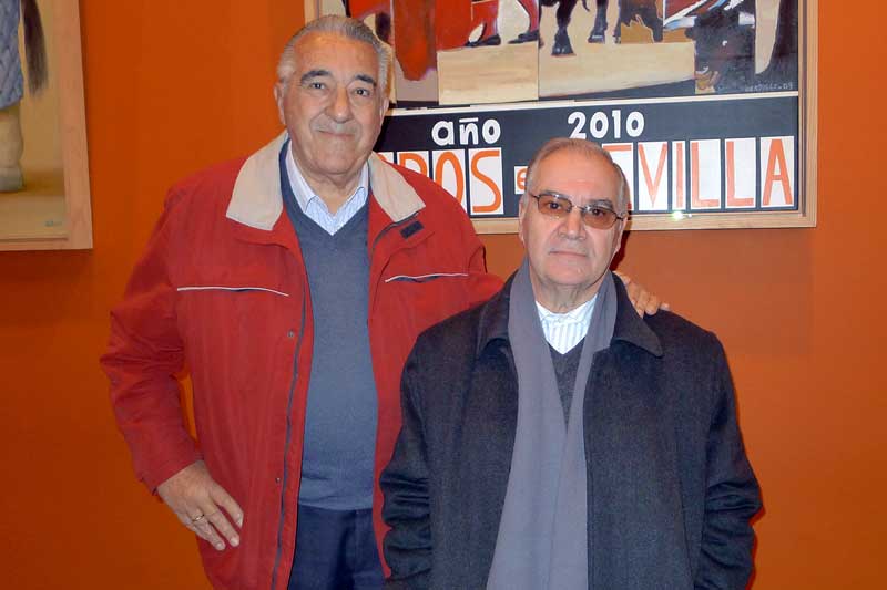 Rafael y Eugenio, aficionados y jubilados de la empresa Pagés.