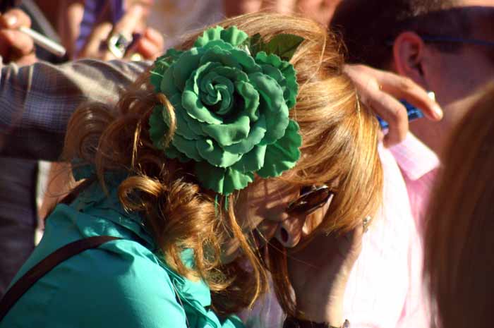 Una flor bien 'plantá'.