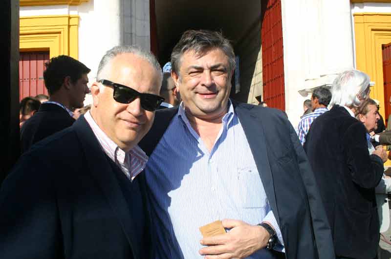 El taurino Manuel Sánchez Elena y el empresario Pablo Chopera.