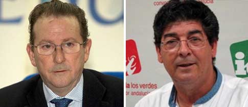 Los dos nuevos consejeros de la Junta de Andalucía, Emilio de Llera y Diego Valderas.