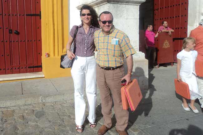 El sastre taurino afincado en Sevilla, Pedro Algaba.