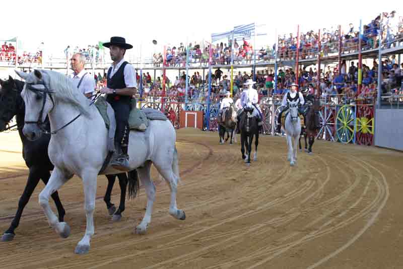 Exhibición de caballistas.