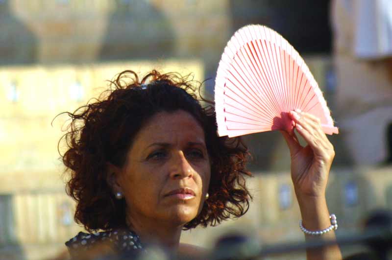 Tarde muy calurosa en Sevilla.