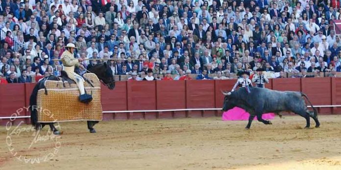 Suerte de varas en la Maestranza. (FOTO: lopez-matito.com)