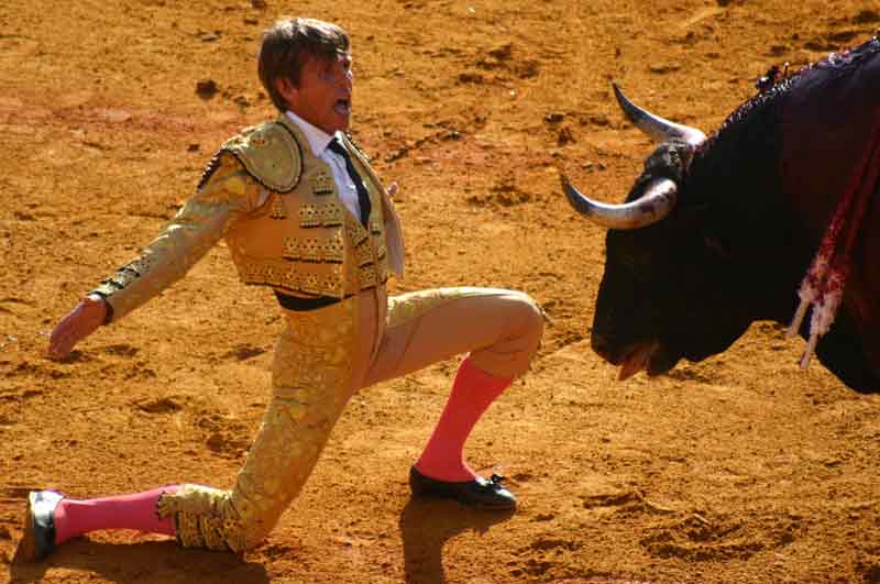 El Cordobés derrocha pura felicidad y simpatía en el ruedo.