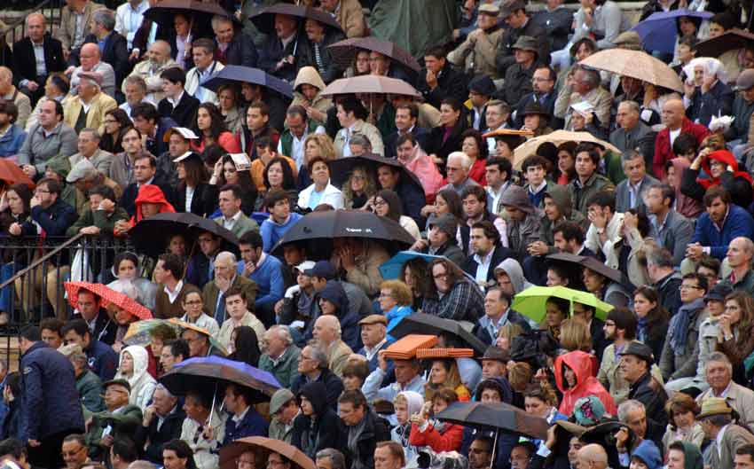 Además del frío, un poco de lluvia.