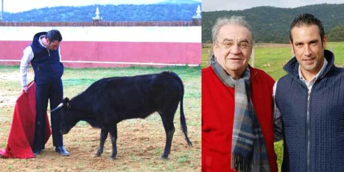 Reciente tentadero de Manuel Carbonell en la ganadería de Arucci.