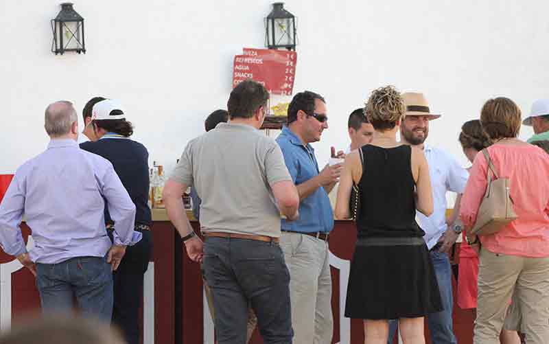 Visita al bar de la zona exterior para combatir el calor.