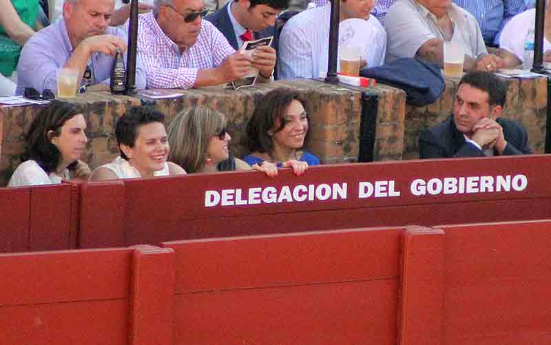 El delegado de la Junta, Javier Fernández, pasivo y toros gratis