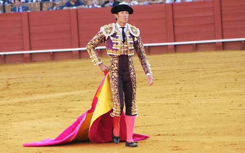 Escribano: 7 toros, 7 portagayolas.