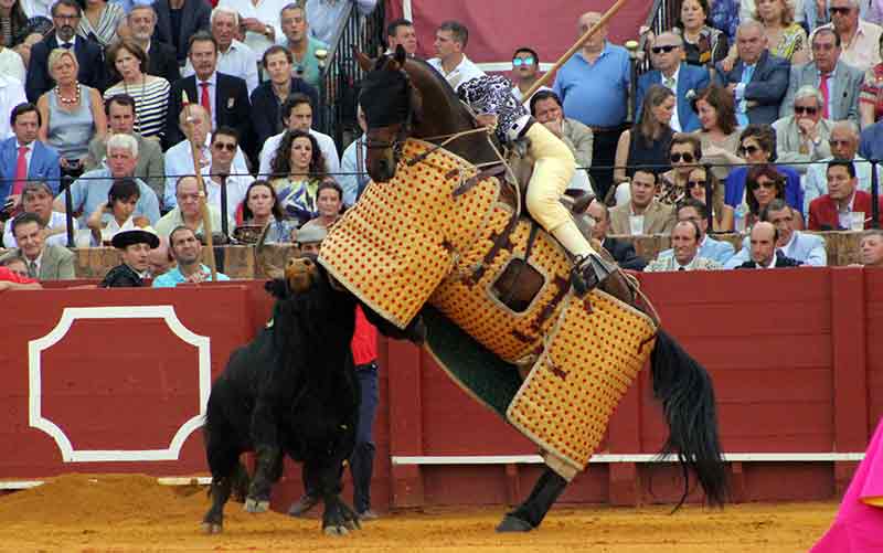 Valiente y buen caballista Juan Bernal.