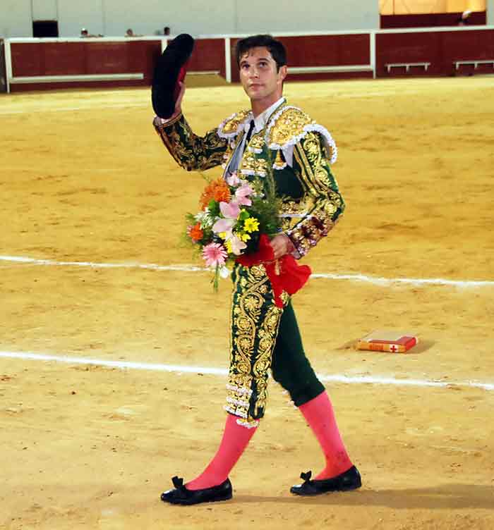 El novillero Curro Durán, hoy en Utrera. (FOTO: Brazo Mena)