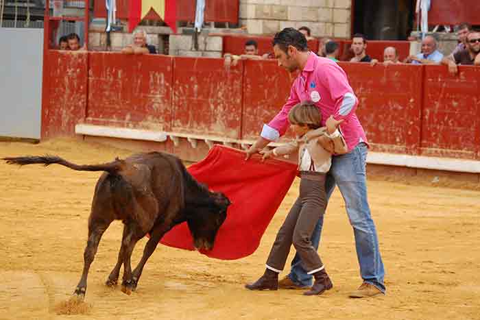 Clase práctica previa con alumnos de la Escuela de La Algaba.