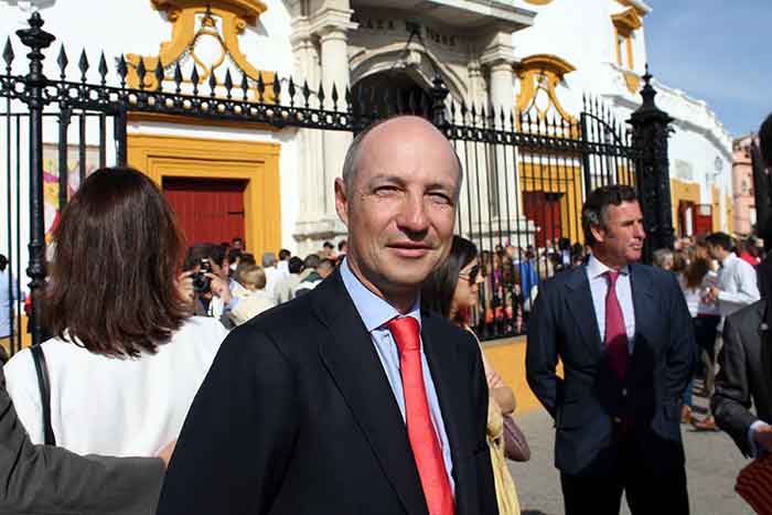 El ganadero de la corrida de hoy, Juan Pedro Domecq.