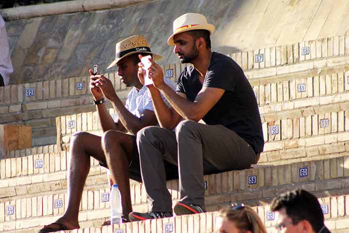 Muchos turistas; poca afición.