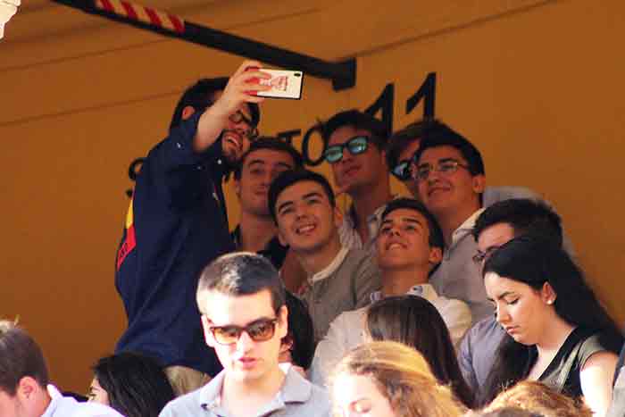 Un selfie taurino de recuerdo desde la Maestranza.