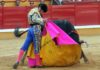 El excelente toreo de capote de Morante en Badajoz. (FOTO: Gallardo / badajoztaurina.com)