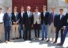 El empresario de la Maestranza, Ramón Valencia, junto a los nueve aspirantes anunciados en el ciclo. (FOTO: Toromedia)