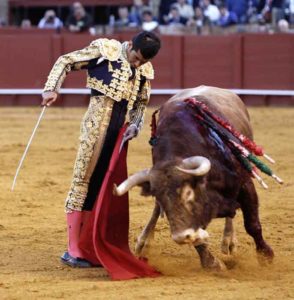 Joselito Adame, hoy en la Maestranza.