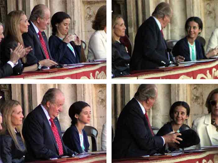 Varios momentos de la complicidad del rey Juan Carlos con su nieta Federica.