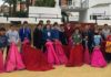 Los alumnos de la Escuela de Sevilla, en la nueva sede de la Venta de Antequera.