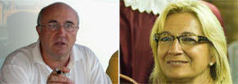 El presidente de la Unión de Abonados, Diego Martínez, y la delegada Carmen Tovar. (FOTOS: J. Martínez y J. Arroyo)
