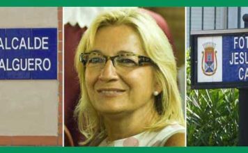 Carmen Tovar les dedicó sendas calles siendo alcaldesa; ahora los nombra al palco maestrante como delegada de la Junta. (FOTOS: Paco Díaz y J. Arroyo)