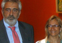 SEVILLA TAURINA, también vetada en el callejón El empresario Eduardo Canorea junto a la delegada Carmen Tovar. (FOTO: Toromedia)
