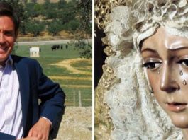 Dávila Miura, un devoto de la Macarena de Sevilla.