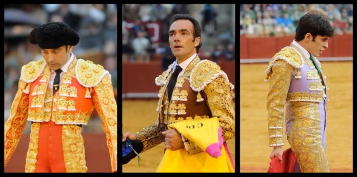 Los gestos de la tarde: Bohórquez, Mendoza y Ventura. (FOTOS: Matito)