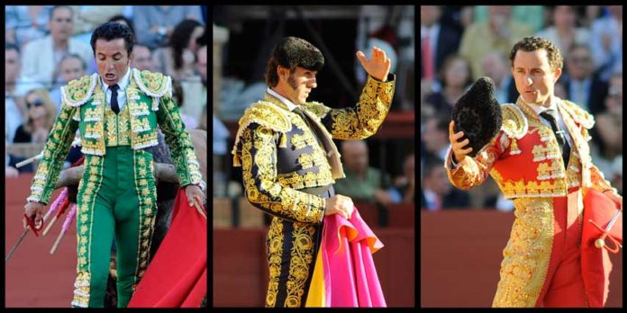 LOS GESTOS: Antonio Barrera, Bolívar y Salvador Cortés. (FOTO: Matito)