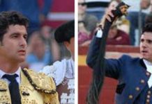 Morante y Diego Ventura, sevillanos para la Feria Colombina Morante y Ventura, en las Colombinas 2010.