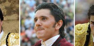 Los sevillanos Antonio Barrera, Diego Ventura y Daniel Luque.