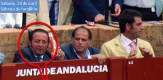 Romualdo Villadiego, amigo de la delegada Carmen Tovar, vecino de Castilleja, que trabajó en Jardinería del Ayuntamiento coincidiendo con los años de alcaldesa de Carmen Tovar, y primo del nuevo presidente de la plaza, Julián Salguero. (FOTO: Javier Martínez)