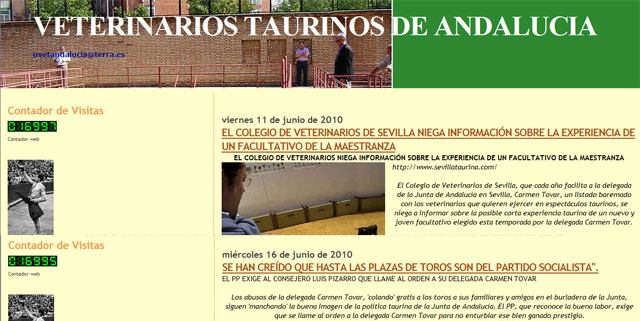 El blog de los veterinarios andaluces se interesa por el caso 'Castilleja connection' a través de SEVILLA TAURINA.
