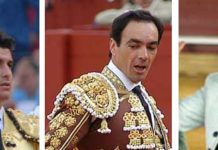 Morante, Cid y Ventura hacen doblete Los sevillanos Morante, El Cid y Diego Ventura.