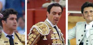 Los sevillanos Morante, El Cid y Diego Ventura.