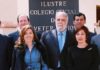 Junta de Gobierno del Colegio de Veterinarios, con su presidente Ignacio Oroquieta al frente; tres miembros de la Junta son veterinarios de la Maestranza.