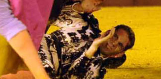 Luis Mariscal, tras ser corneado. FOTO: Sevilla Taurina.