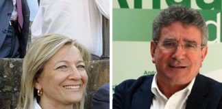 La delegada de la Junta en Sevilla, Carmen Tovar, y el consejero de Gobernación, Luis Pizarro.