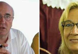 Diego Martínez, presidente de la Unión de Abonados, y Carmen Tovar, delegada de la Junta de Andalucía.